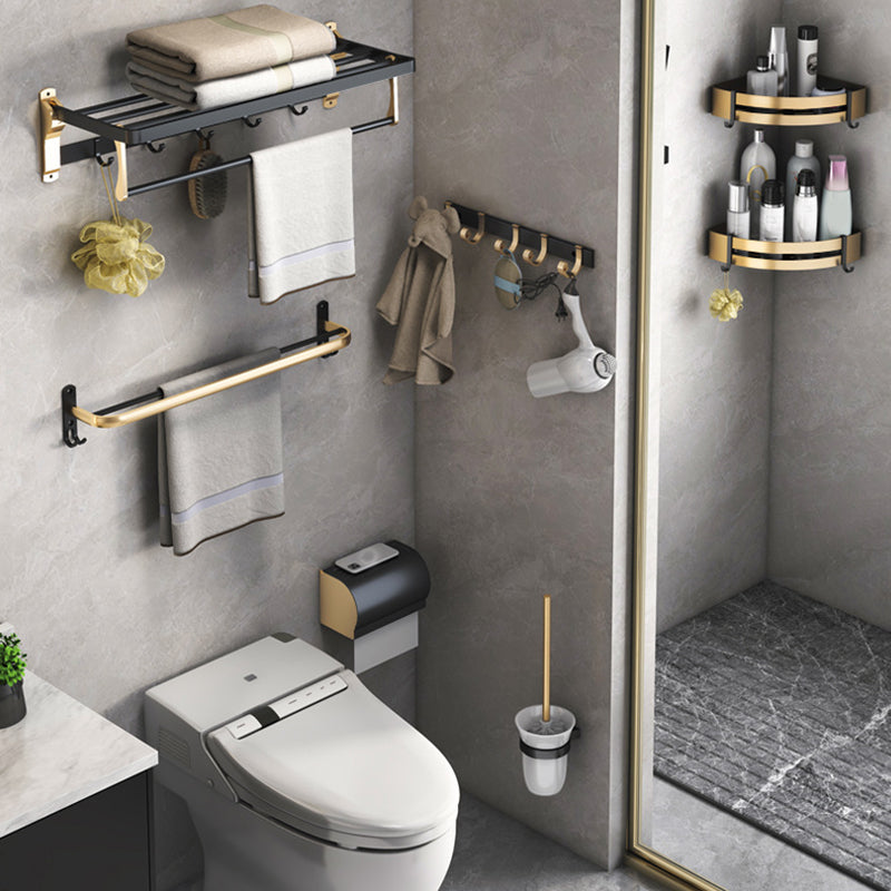 Stornfield | Ensemble de Salle de Bain Noir & Laiton Accessoires de Salle de Bain Style Moderne En Pièce Individuelle Ou En Ensemble