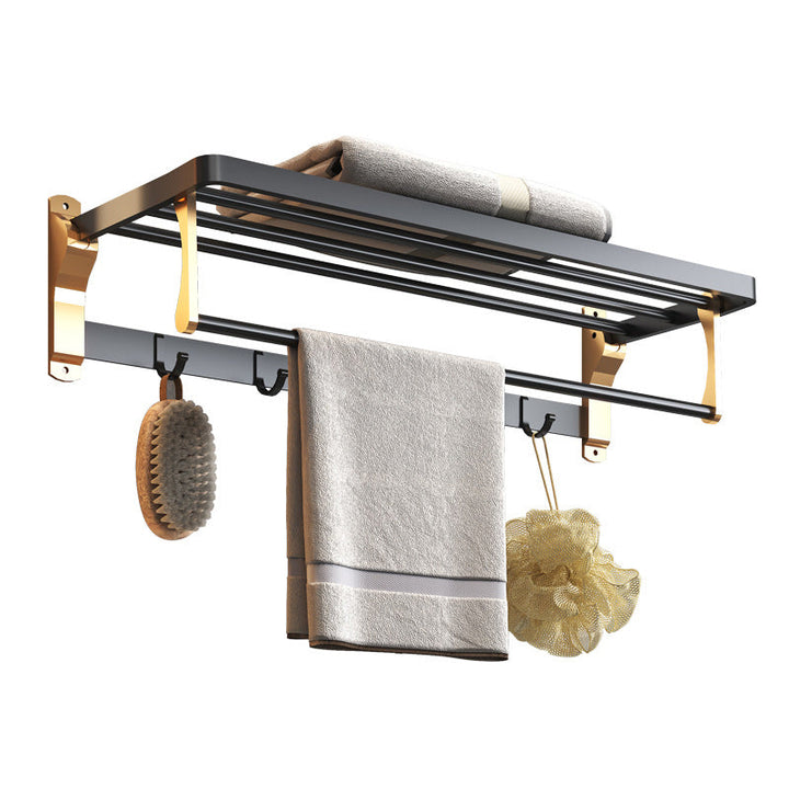 Stornfield | Ensemble de Salle de Bain Noir & Laiton Accessoires de Salle de Bain Style Moderne En Pièce Individuelle Ou En Ensemble