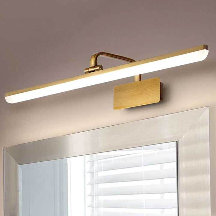 LED Indoor Wall Light with Ultra-Thin Acrylic Shade Brushed Brass Vanity Sconce Light in Warm/White Lighting, 16"/19.5" W | Stornfield