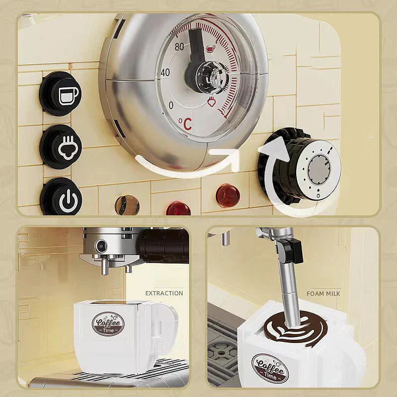 Stornfield | 678PCS Creative Series Classic Coffee Machine Building Blocks Automatic Drink Machine Model Construction Toys Gift for Kids