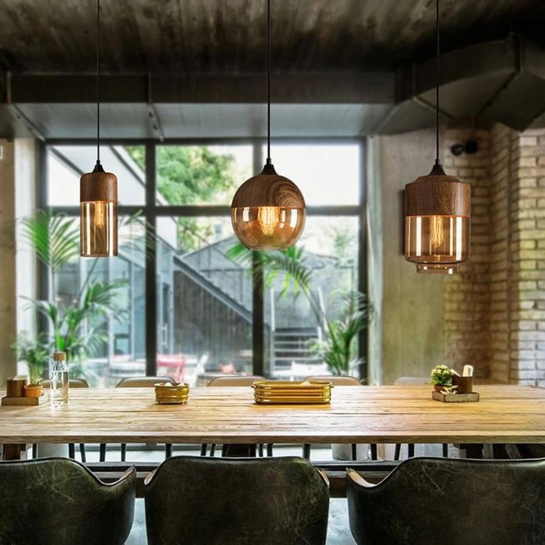 Stylish Scandinavian Wooden Ceiling Lamp - NordLuna | Stornfield