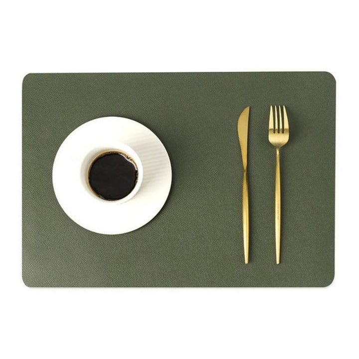Stornfield | Modern Rectangular Waterproof PU Leather Placemats