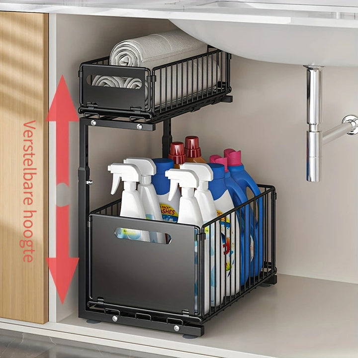 Pull-out Under-Cabinet Organizer 2 Levels | Stornfield