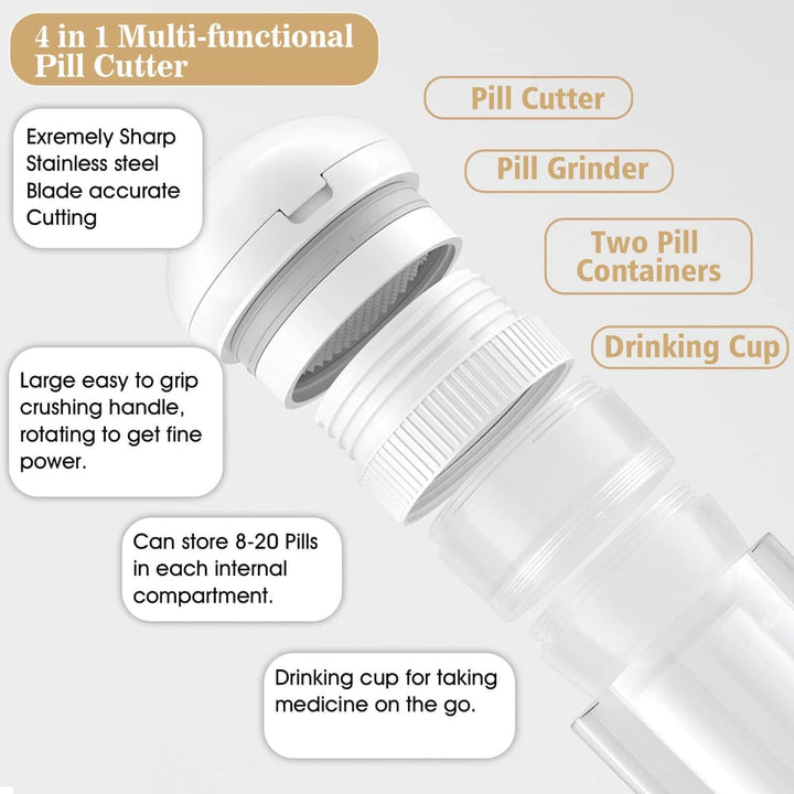Pill splitter with dispenser | Stornfield