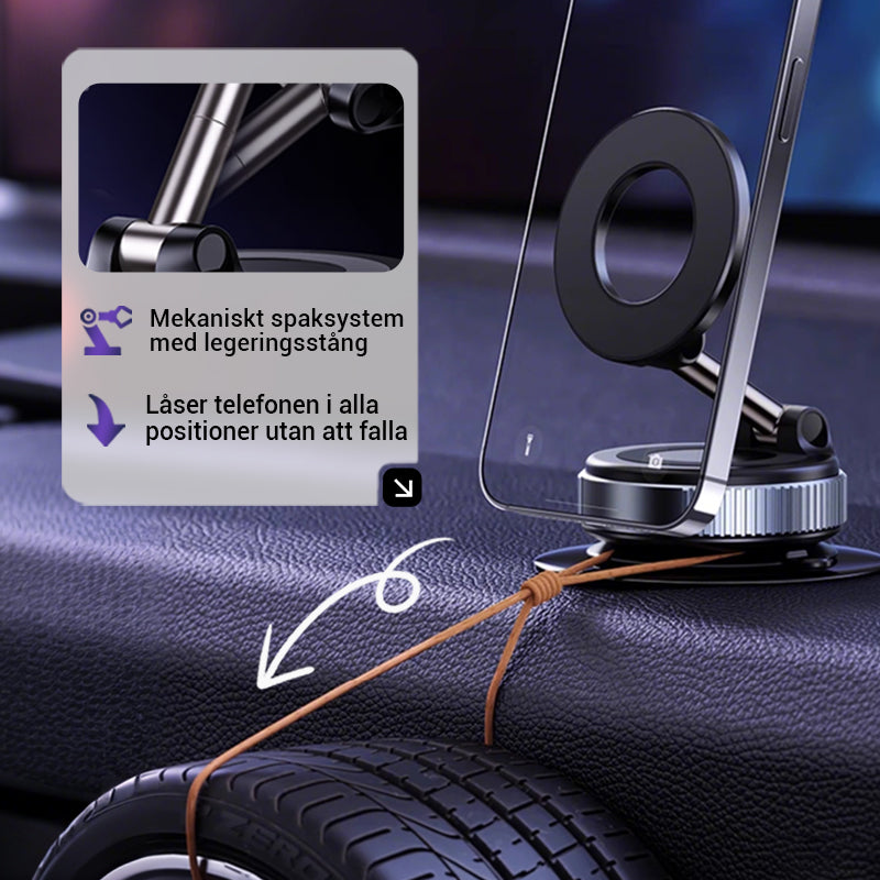 LumaTrust Magnetic Car Phone Holder with Vacuum Suction Power | Stornfield