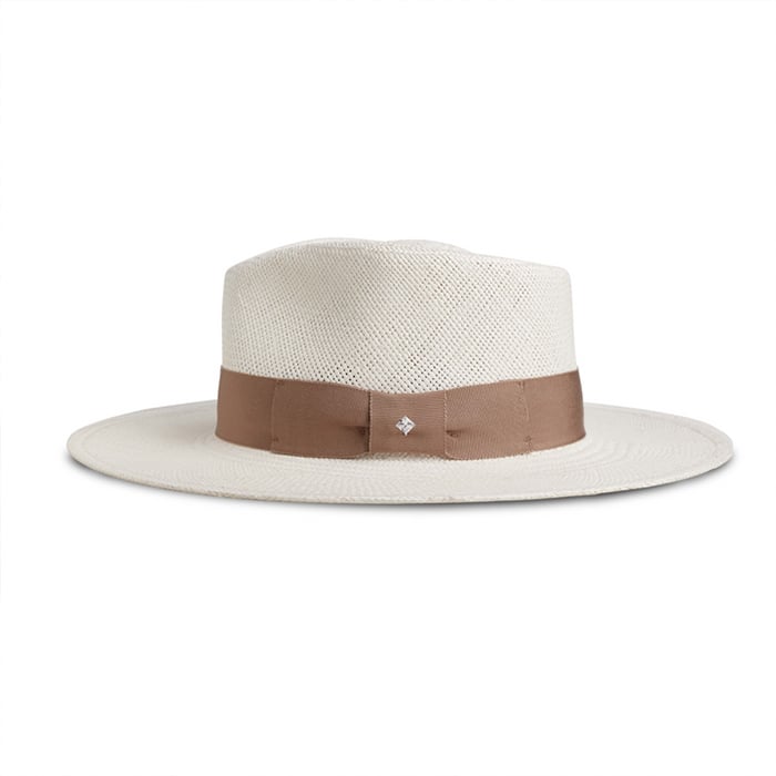 The Modern Classic Straw Hat in White | Stornfield