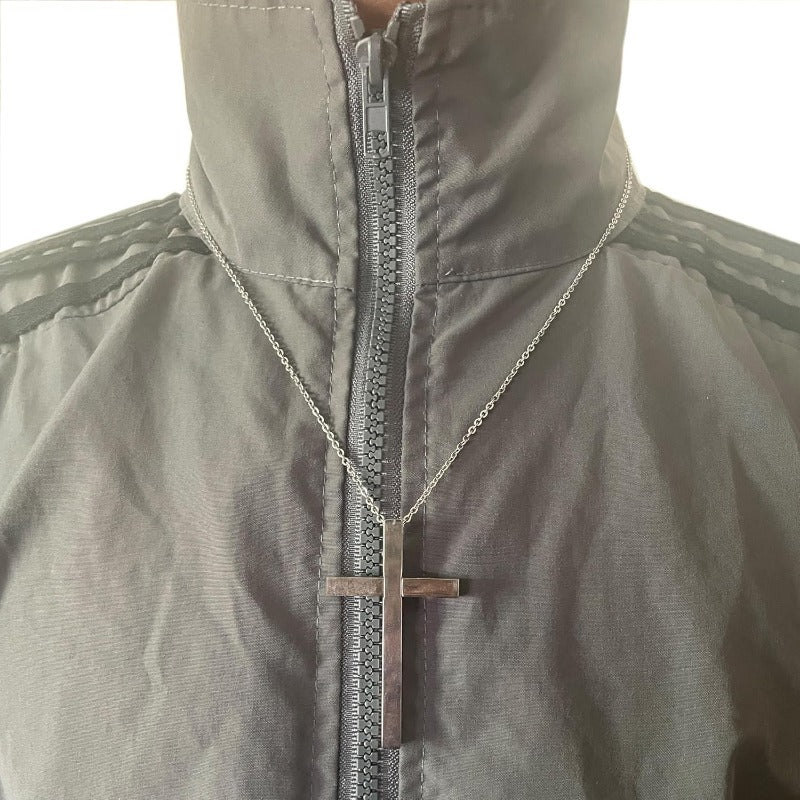 Stornfield | Retractable Toothpick Necklace with Stainless Steel Cross Pendant