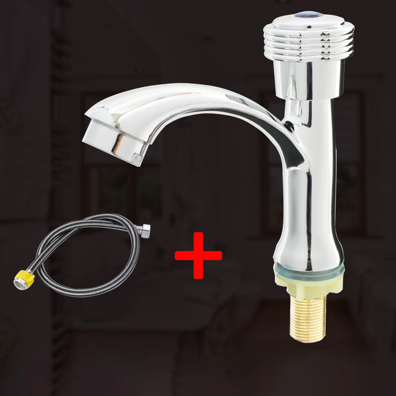 Stornfield | Modern Bathroom Faucet with Chrome Knob Handle and Basin Faucet with Water Hose