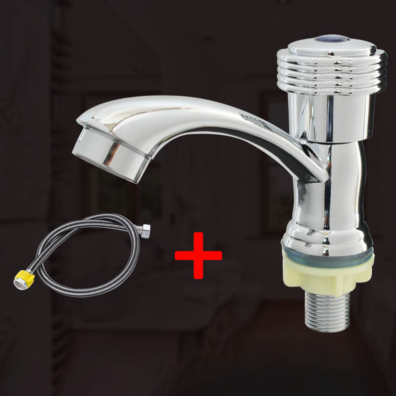 Stornfield | Modern Bathroom Faucet with Chrome Knob Handle and Basin Faucet with Water Hose