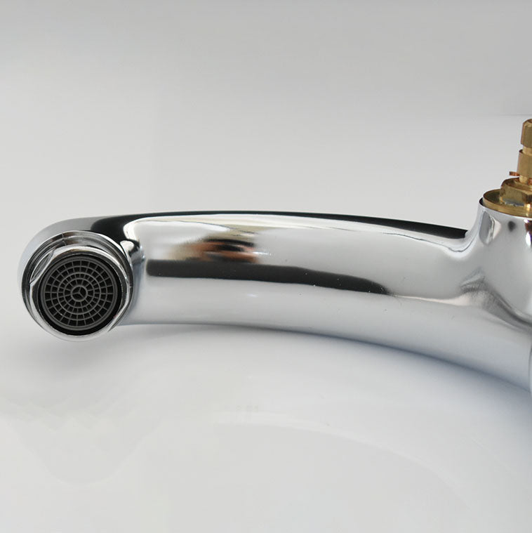 Stornfield | Modern Bathroom Faucet with Chrome Knob Handle and Basin Faucet with Water Hose