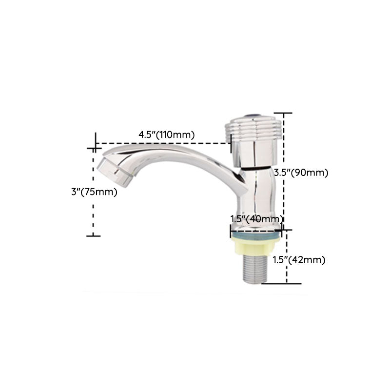 Stornfield | Modern Bathroom Faucet with Chrome Knob Handle and Basin Faucet with Water Hose
