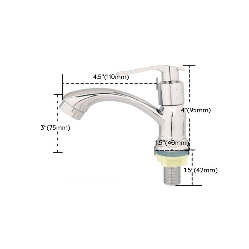 Stornfield | Modern Bathroom Faucet with Chrome Knob Handle and Basin Faucet with Water Hose