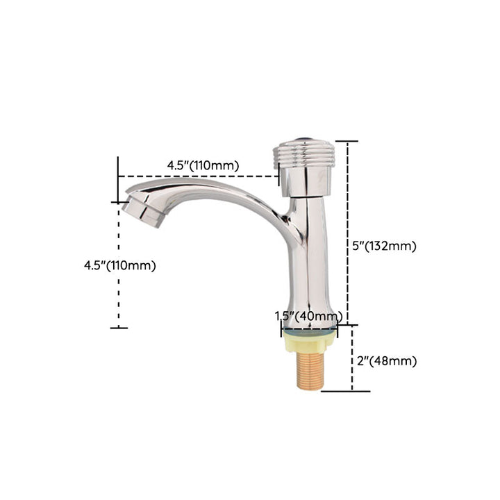 Stornfield | Modern Bathroom Faucet with Chrome Knob Handle and Basin Faucet with Water Hose