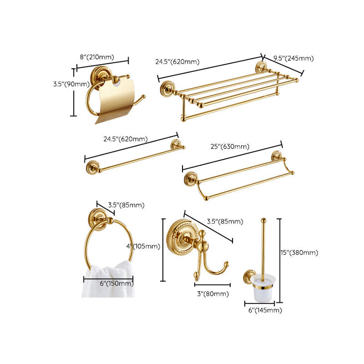 Stornfield | Traditional Gold Bathroom Accessories Copper Bathroom Set