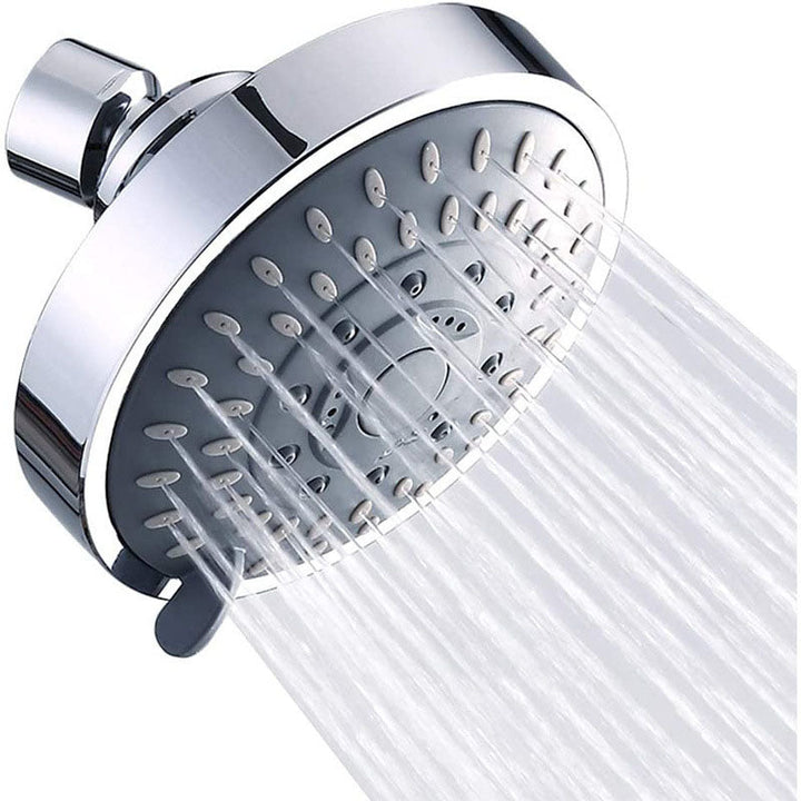 Stornfield | Modern Self-Cleaning Shower Faucet Standard Round Shower Heads in Silver