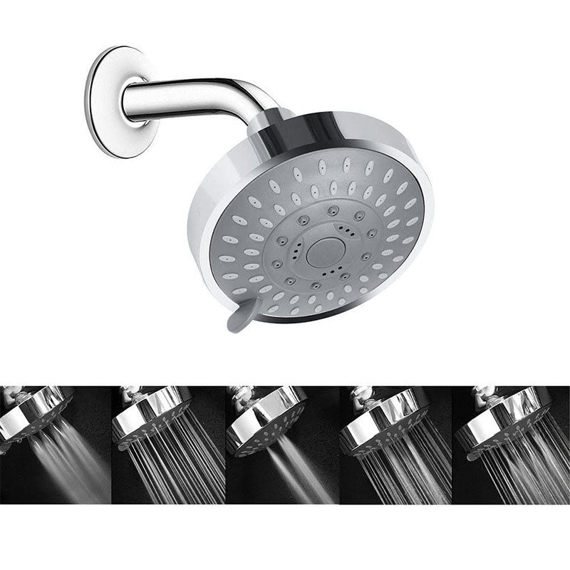 Stornfield | Modern Self-Cleaning Shower Faucet Standard Round Shower Heads in Silver