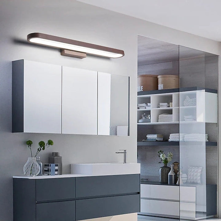 Stornfield | Modern Linear Wall Sconce Leigh, Gold, Bedroom/Bathroom, Metal
