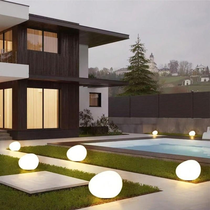 LuminaStone — Enchants your garden with warm, wireless light for magical evenings | Stornfield