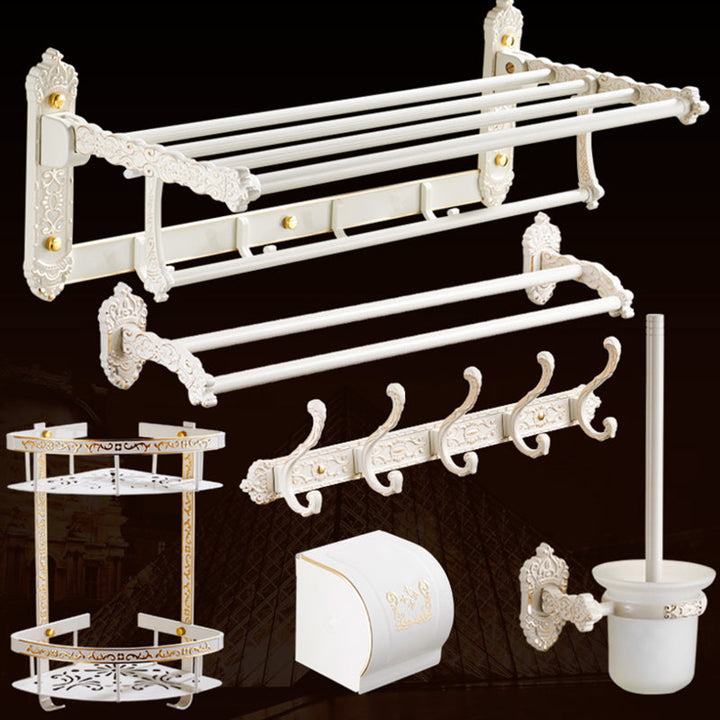 Stornfield | Traditional Bathroom Accessory Set White Bathroom Accessory Hardware Set
