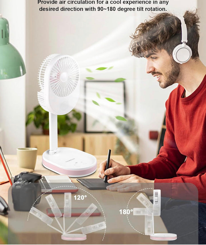 MULTI-FUNCTION FOLDING FAN WITH LIGHT | Stornfield