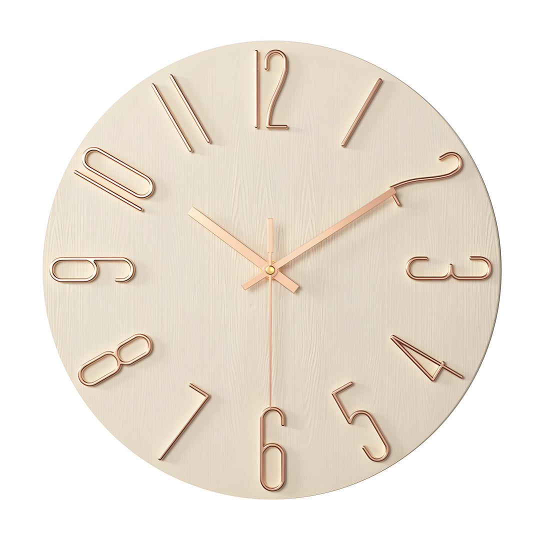 Simple Quartz Design Wall Clock - Silent Modern Style | Stornfield
