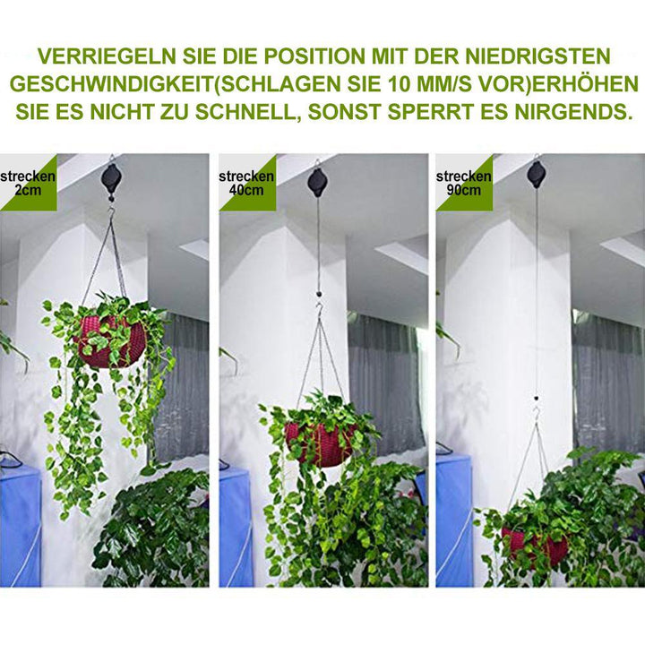 Retractable Hook, Plant Pulley for Garden Pots and Bird Feeder | Stornfield