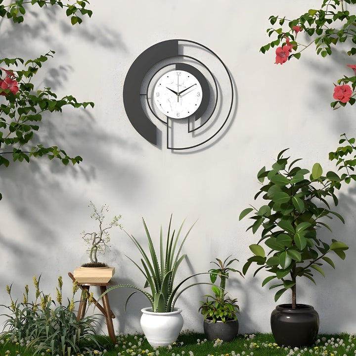 Stornfield Silent Geometric Wall Clock with Peaceful Movement for Quiet Spaces