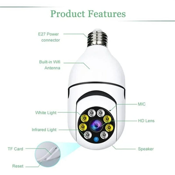 Wireless WiFi Light Bulb Security Camera | Stornfield