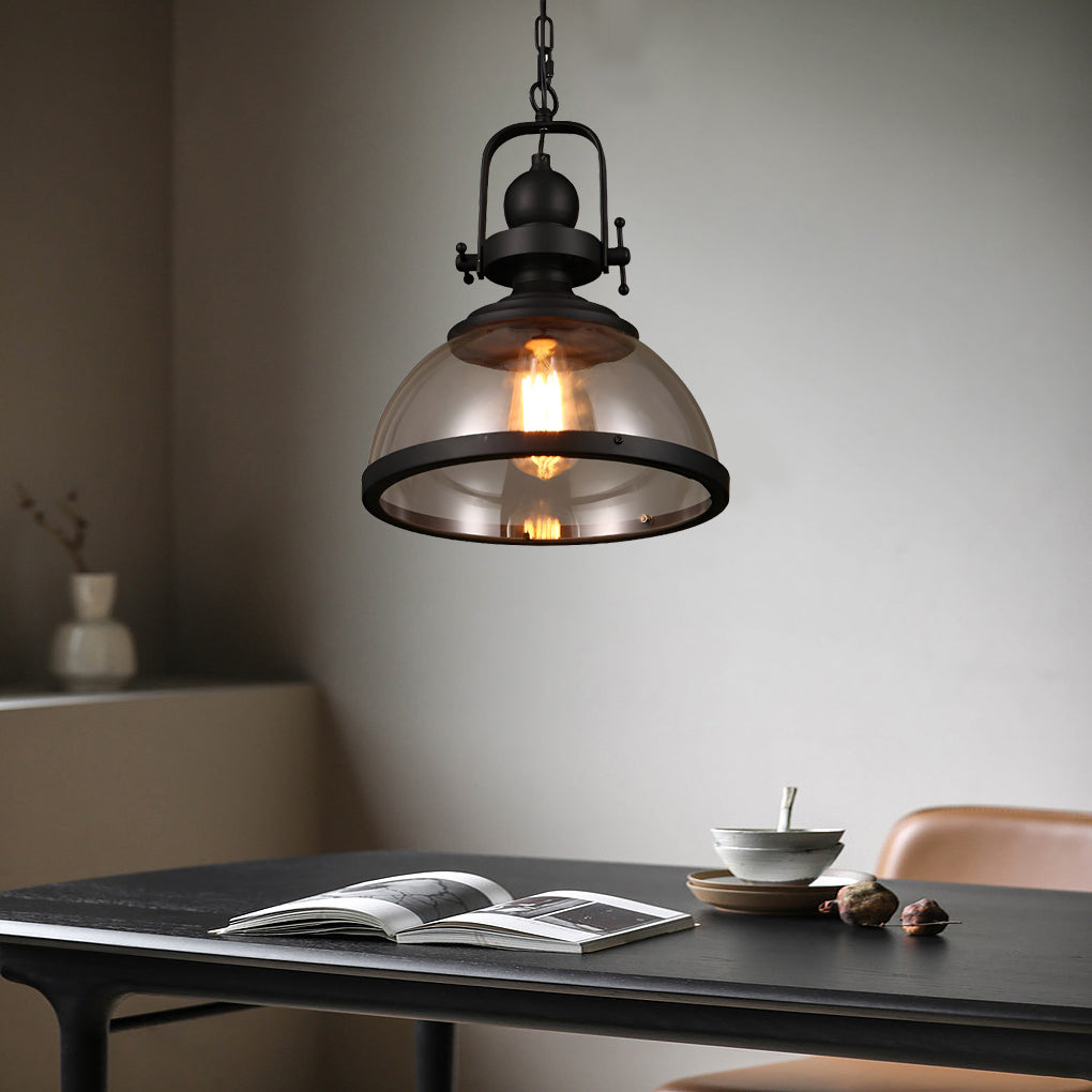 Stornfield | Industrial Retro Iron Antique Glass Chandelier for Ceiling