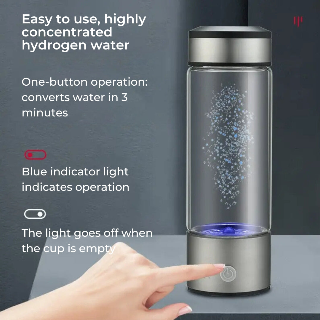 HydroPure | Portable Hydrogen Water Bottle - For Antioxidant Water - Supports Health and Performance Stornfield