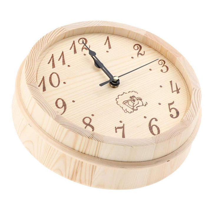NordicHush Silent Wooden Wall Clock Stornfield
