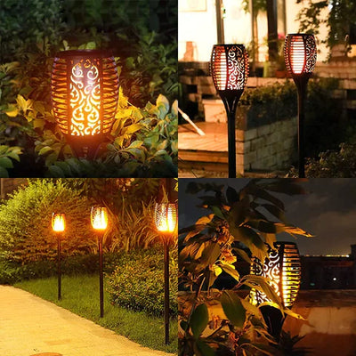 Solar powered waterproof LED garden torch | Stornfield