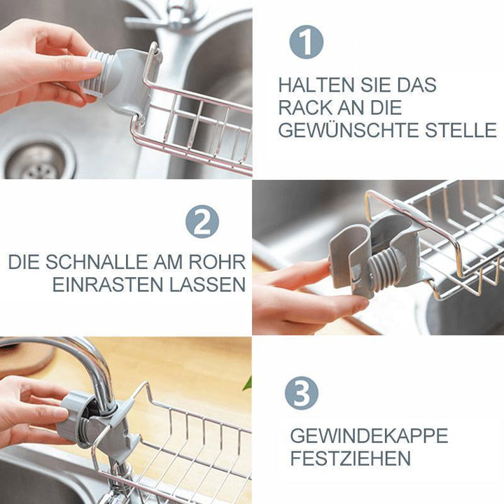 Sink Organizer Rack for Kitchen and Bathroom | Stornfield