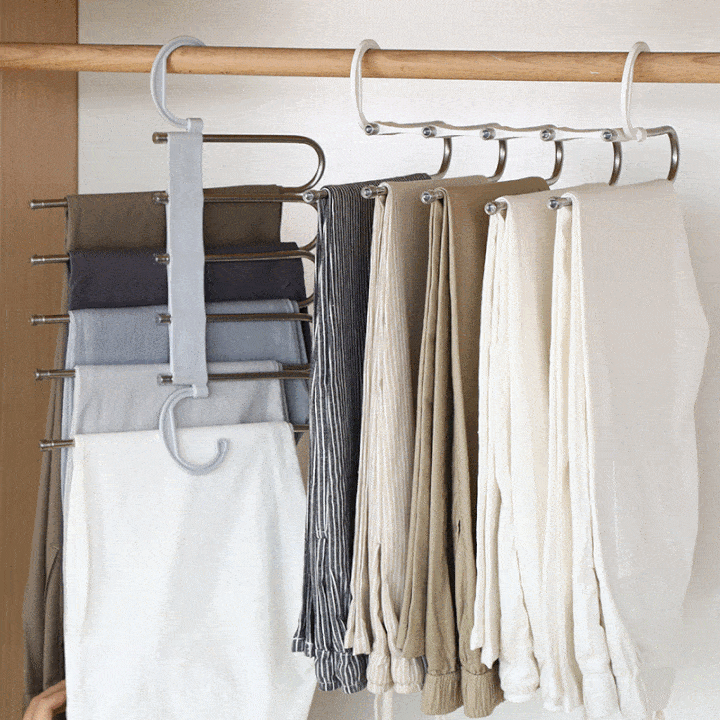 Space-saving multi-pants hanger clothes hanger | Stornfield