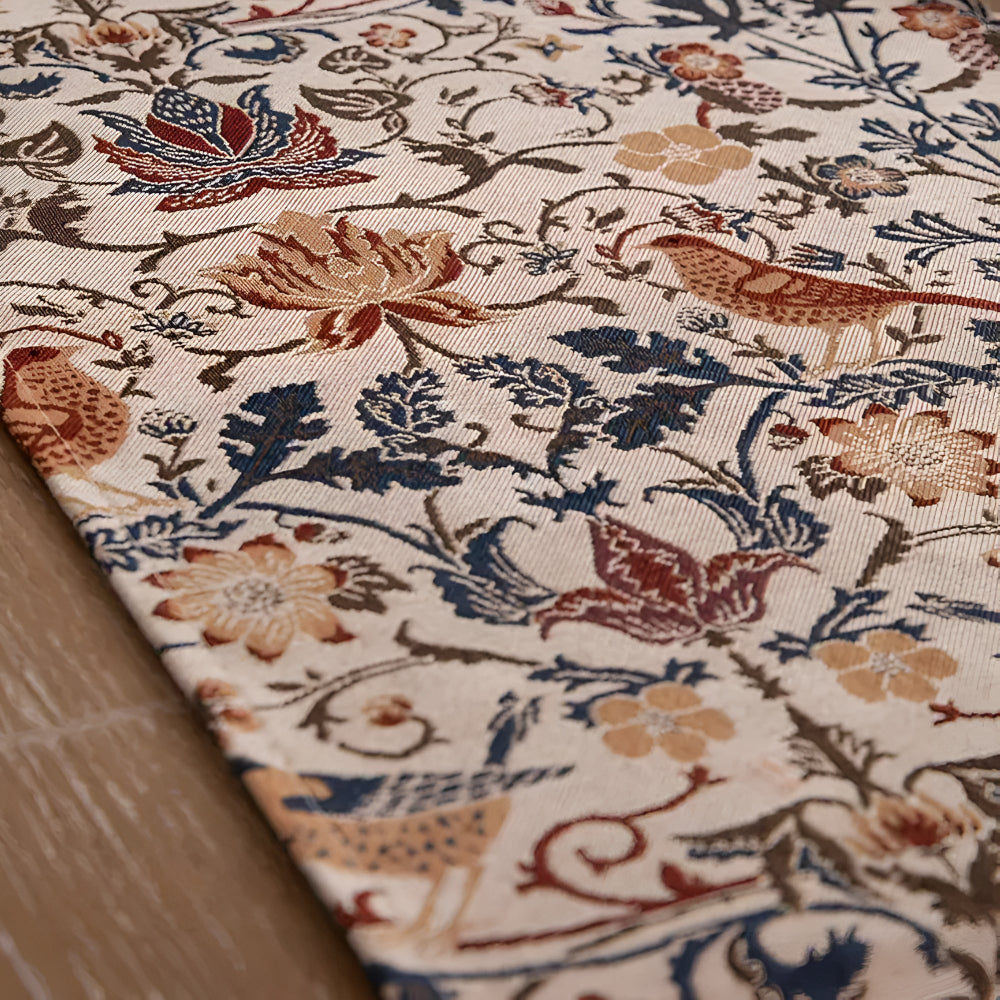 Stornfield | Vintage Floral & Bird Jacquard Table Runner