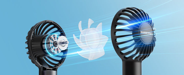 Mini Portable Fan Powerful Handheld Fan Rechargeable | Stornfield