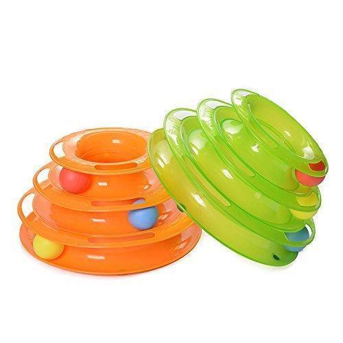 Three Layer Colorful Cat Track Tower Toy | Stornfield
