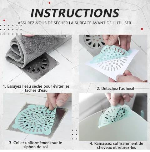 Disposable Anti-Clogging Floor Drain Sticker | Stornfield