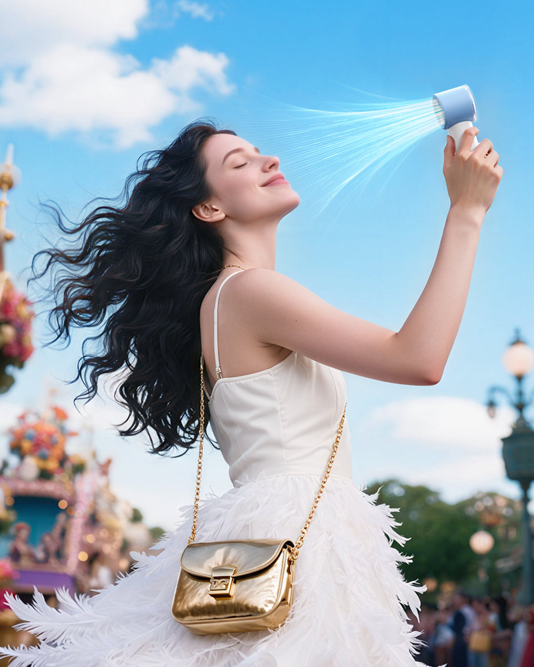 Portable High Speed Handheld Turbo Fan with LED Display | Stornfield