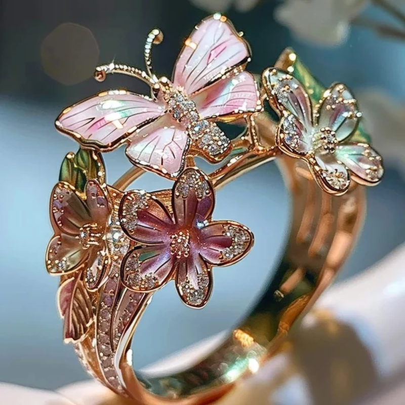 Butterfly flower ring | Stornfield