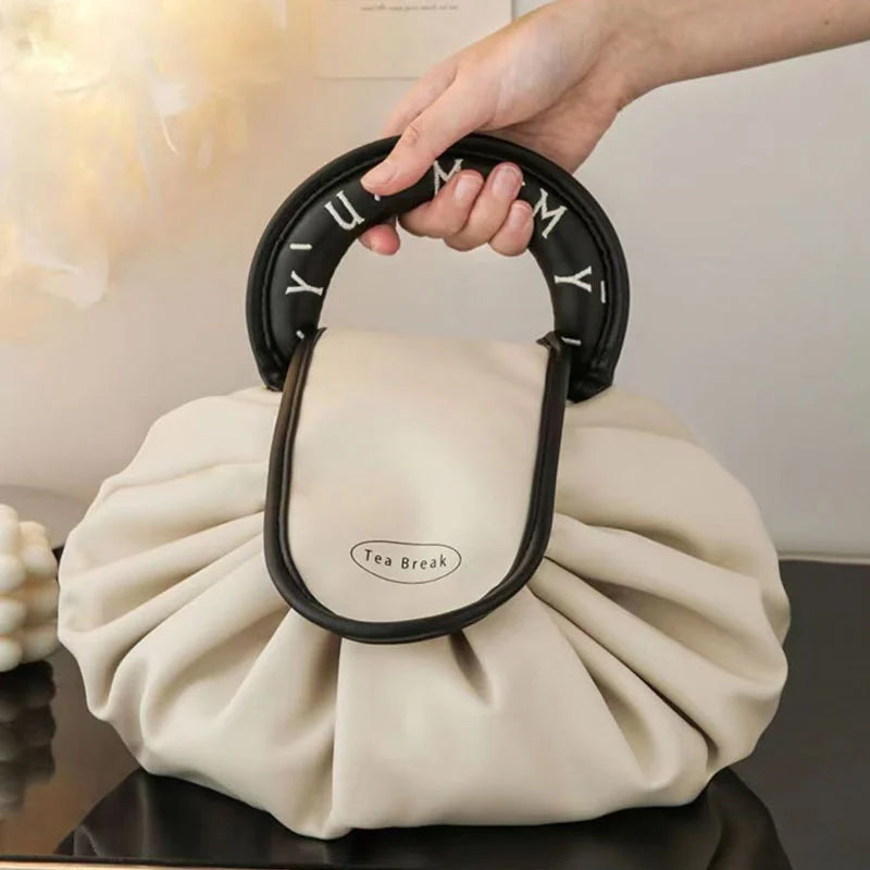 Drawstring handbag for makeup | Stornfield