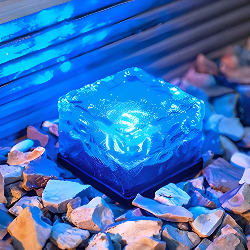Square Creative Ice Stornfieldock LED Waterproof Smart Solar Outdoor Lighting | Stornfield