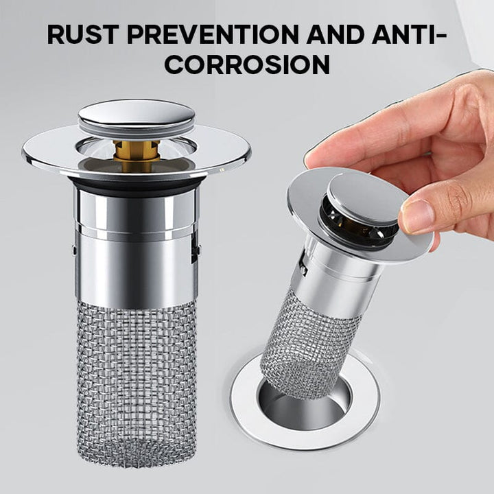 Drain filter stainless steel with pop-up mechanism | Stornfield