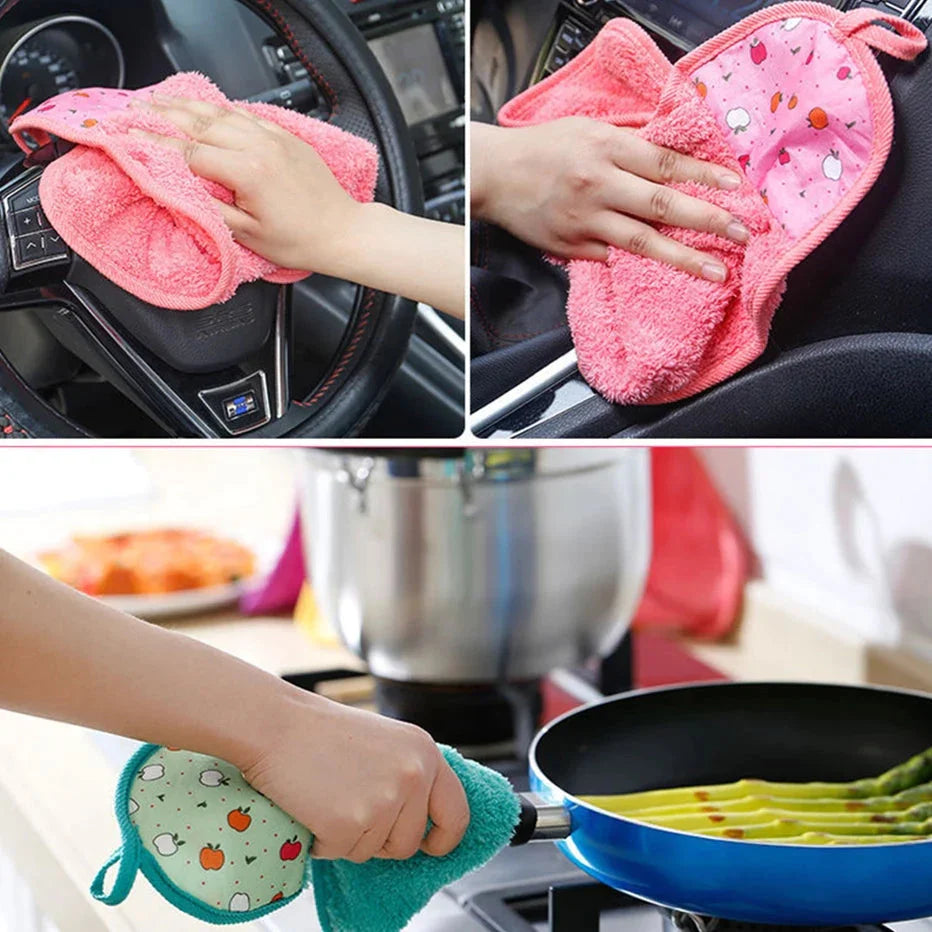 Hanging Kitchen Towel Small Soft Dish Towel Cloth for Kitchen Bathroom Use Stornfield