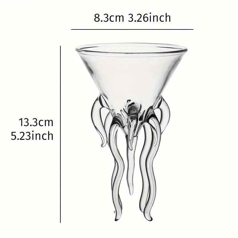 Unique, octopus-inspired cocktail glass by Stornfield