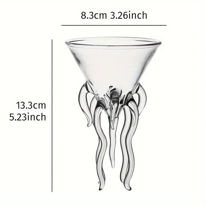 Unique, octopus-inspired cocktail glass by Stornfield