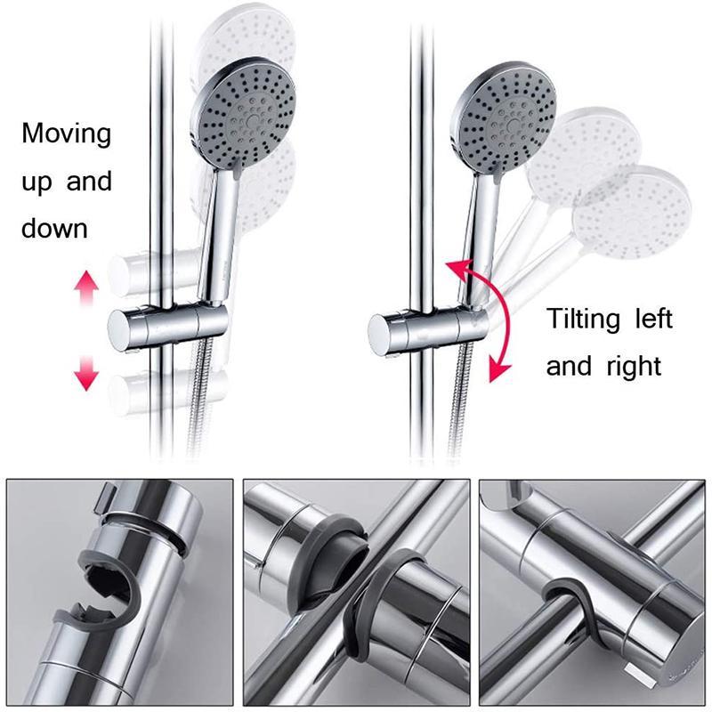 Adjustable Shower Head Holder For Slide Bar | Stornfield