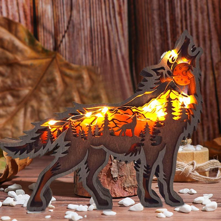 3D Hollow Wooden Forest Animal Ornament | Stornfield