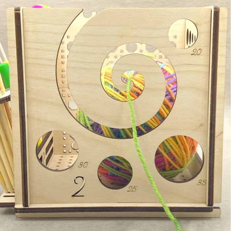 All-in-One Wooden Bowl – Multifunctional Knitting Tool | Stornfield