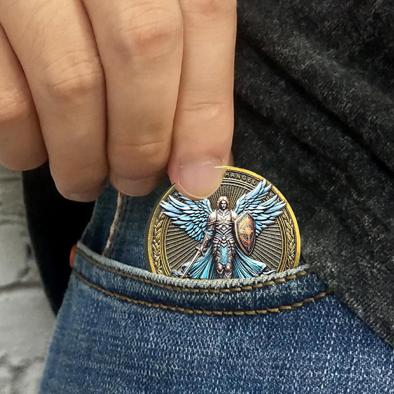 Stornfield | Archangel Michael Watches Over Us Challenge Coin